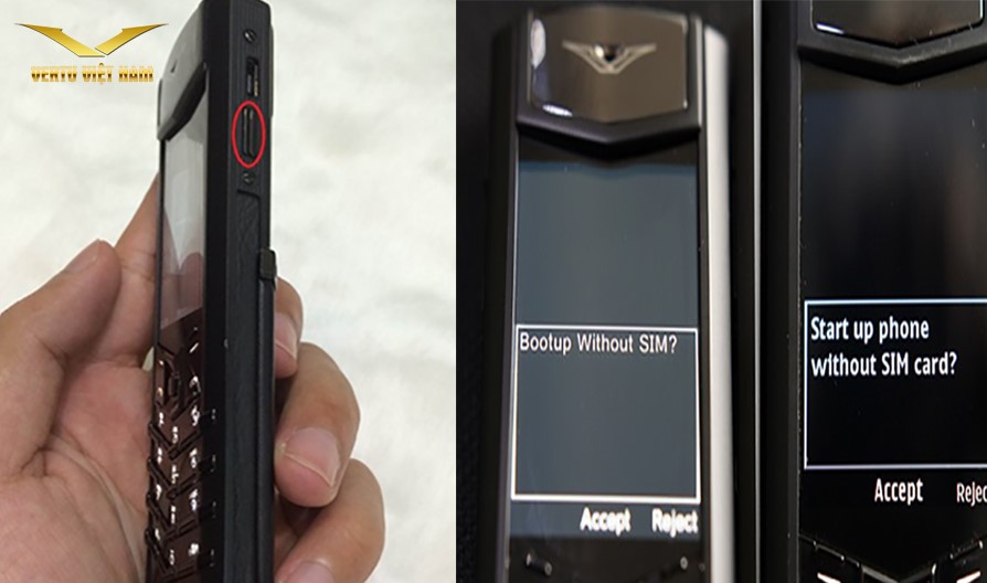 kiểm tra điện thoại vertu chính hãng bằng cách bấm Concierge